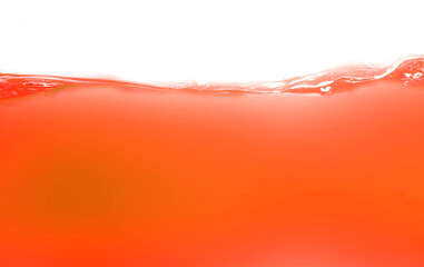 Close up bright orange juice texture for health and nature waves