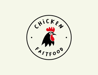 Chicken logo design for fastfood restaurant 