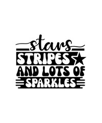 Stars Stripes and Lots of Sparkles svg design