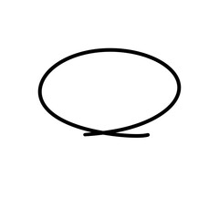 Illustration of a circle. Illustration of a graphic of a symbol. Symbol sign collection. Circle vector logo design element.