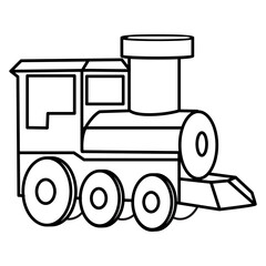 toy train line vector illustration