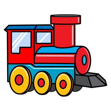 toy train vector illustration