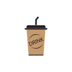 Drink icon logo vector illustration