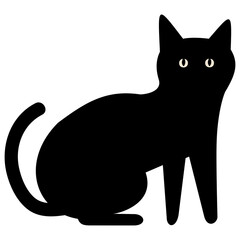 Black cat in different poses. File type png for use as a decorative element for product images or various social content stories.