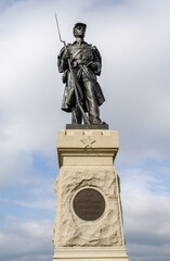 Fototapeta premium Soldier Statue at Antietam National Battlefield in northwestern Maryland