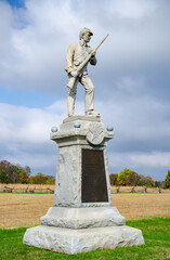 Soldier Statue at Antietam National Battlefield in northwestern Maryland