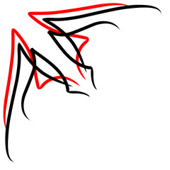 Pin Striping Corner Border