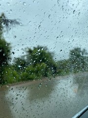 rain drops on window