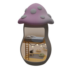 3D Modelling Mushroom House