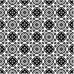 Abstract seamless monochrome pattern on white background for coloring. Design for banner, card, invitation, postcard, textile, fabric, wrapping paper, coloring book.