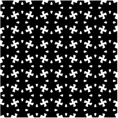 Abstract seamless monochrome pattern on white background for coloring. Design for banner, card, invitation, postcard, textile, fabric, wrapping paper, coloring book.