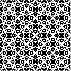 Abstract seamless monochrome pattern on white background for coloring. Design for banner, card, invitation, postcard, textile, fabric, wrapping paper, coloring book.