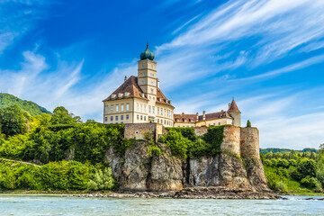 Schonbuehel castle, Danube river, Austria