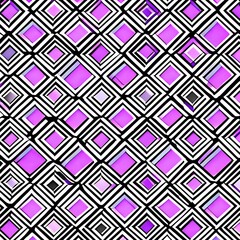 A repeating pattern of diamonds and rectangles in shades of purple and pink4, Generative AI