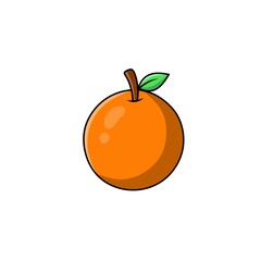 orange fruit isolated