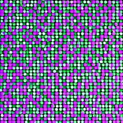 A repeating pattern of circles and squares in shades of pink and purple3, Generative AI
