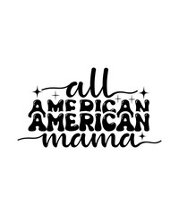 all american mama svg design