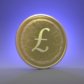 Digital currency, conceptual illustration