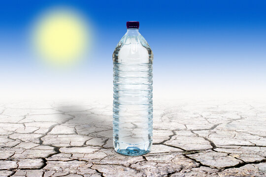 Water scarcity, composite conceptual image