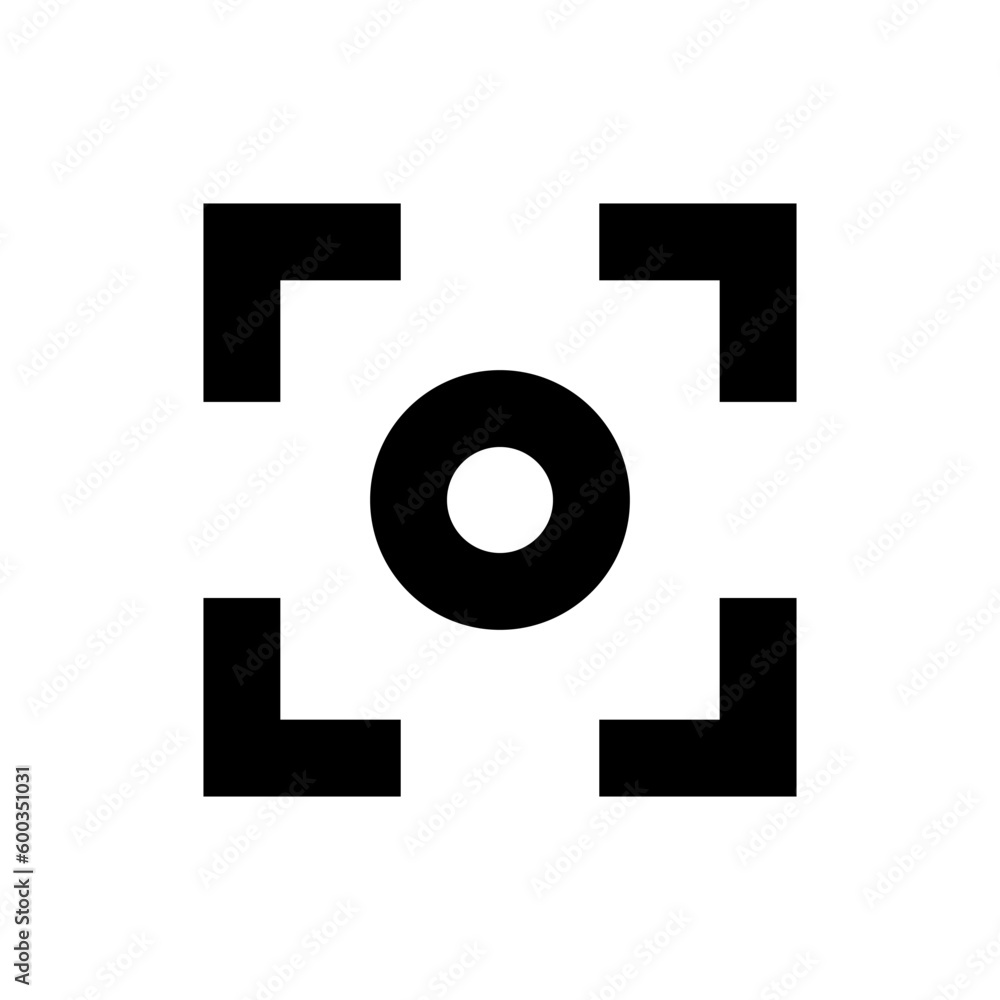 Poster data scan icon. detection. vector.