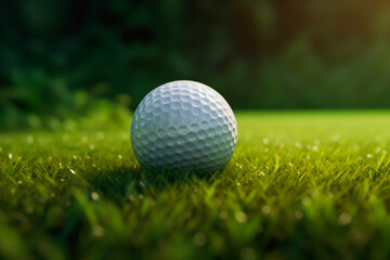 Obraz premium Golf Ball on the Edge of Glory . Generative AI