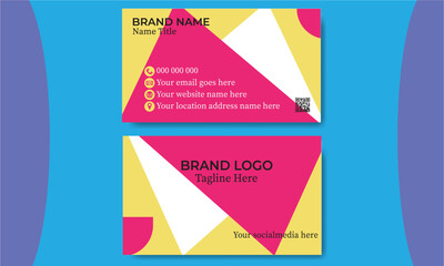 Creative modern business card design, template visiting card vector