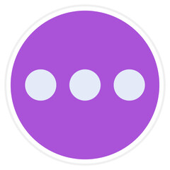 Fototapeta premium Ellipsis Icon