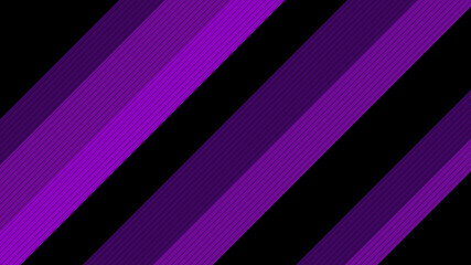 Abstract stripes lines banner template black and purple on background.