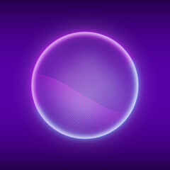 Obraz premium Artificial intelligence concept. Button icon with microphone. Banner for web site or mobile app. Landing page with ai personal voice assistant. illustration.