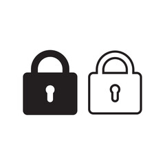 padlock icon symbol illustration