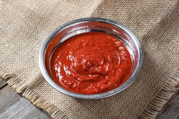 Ingredients for cooking dried chili paste Cili Boh, Cili Giling, or Grinded Chili