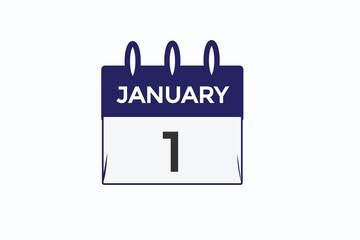 january 1 calendar date reminder,calendar 1 january date template  
