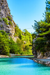 Fototapeta na wymiar River in a Goynuk canyon. Antalya province, Turkey