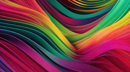 Fototapeta premium Abstract colourful background in mysterious geometric shapes. AI generated