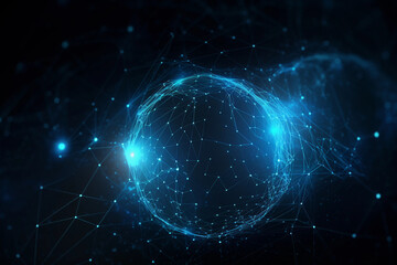 Global network technology abstract background