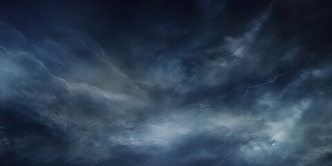 gray grunge smoke texture, dark sky, black night cloud, horror theme background. Generative ai