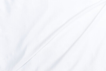 Plakat White fabric background, waving white cloth texture background