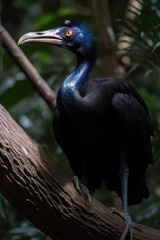 Fototapeta premium Cassowary portrait in the wild. Australian wildlife photography 