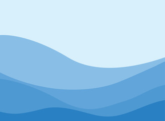 Obraz premium Blue Wave Abstract Background 