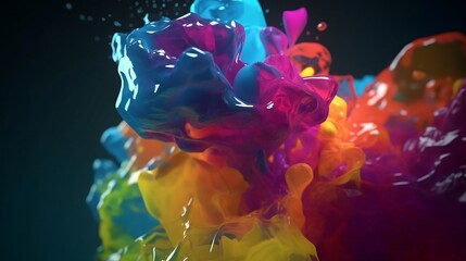 Jelly multicolored, generative AI 