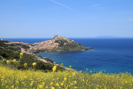 Beautiful view at Castello dei Doria (Castle of Doria) in spring, Sardinia