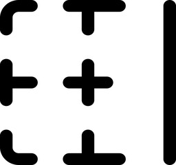 Obraz premium Layout border right simple icon illustration in line style and use for user interface, web, software and many others with PNG and pixel perfect shape