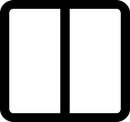 Layout two columns simple icon illustration in line style and use for user interface, web, software and many others with PNG and pixel perfect shape