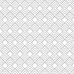 Vector abstract geometric line pattern seamless black line