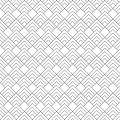Vector abstract geometric line pattern seamless black line