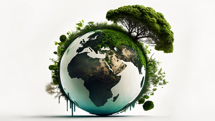 Earth day. Invest in our planet Saving water and world environmental protection concept.