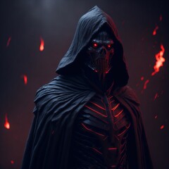 Sith Lord with death Mask - obrazy, fototapety, plakaty