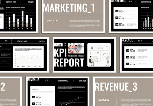 KPI Report Presentation Template