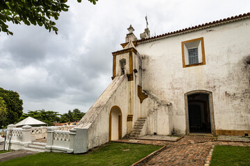 Fototapeta na wymiar Nossa Senhora das Necessidades, church of our lady of needs at Santo Antonio de Lisboa, Florianopolis in Brazil