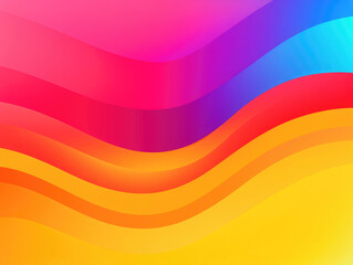Abstract background with rainbow waves. Generative AI